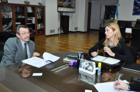 Giorgi recibió a directivos de Fate