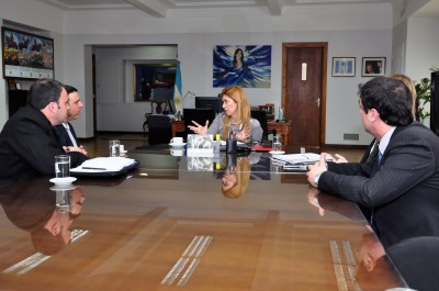 La ministra Giorgi recibió al intendente de Necochea
